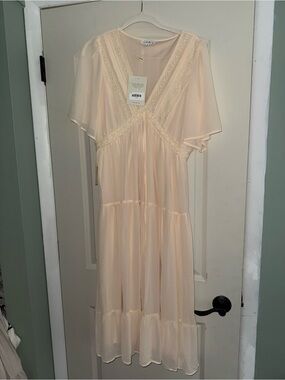 Bohme Lace-Trimmed Midi Dress